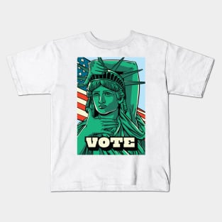 Statue of Liberty Vote Kids T-Shirt